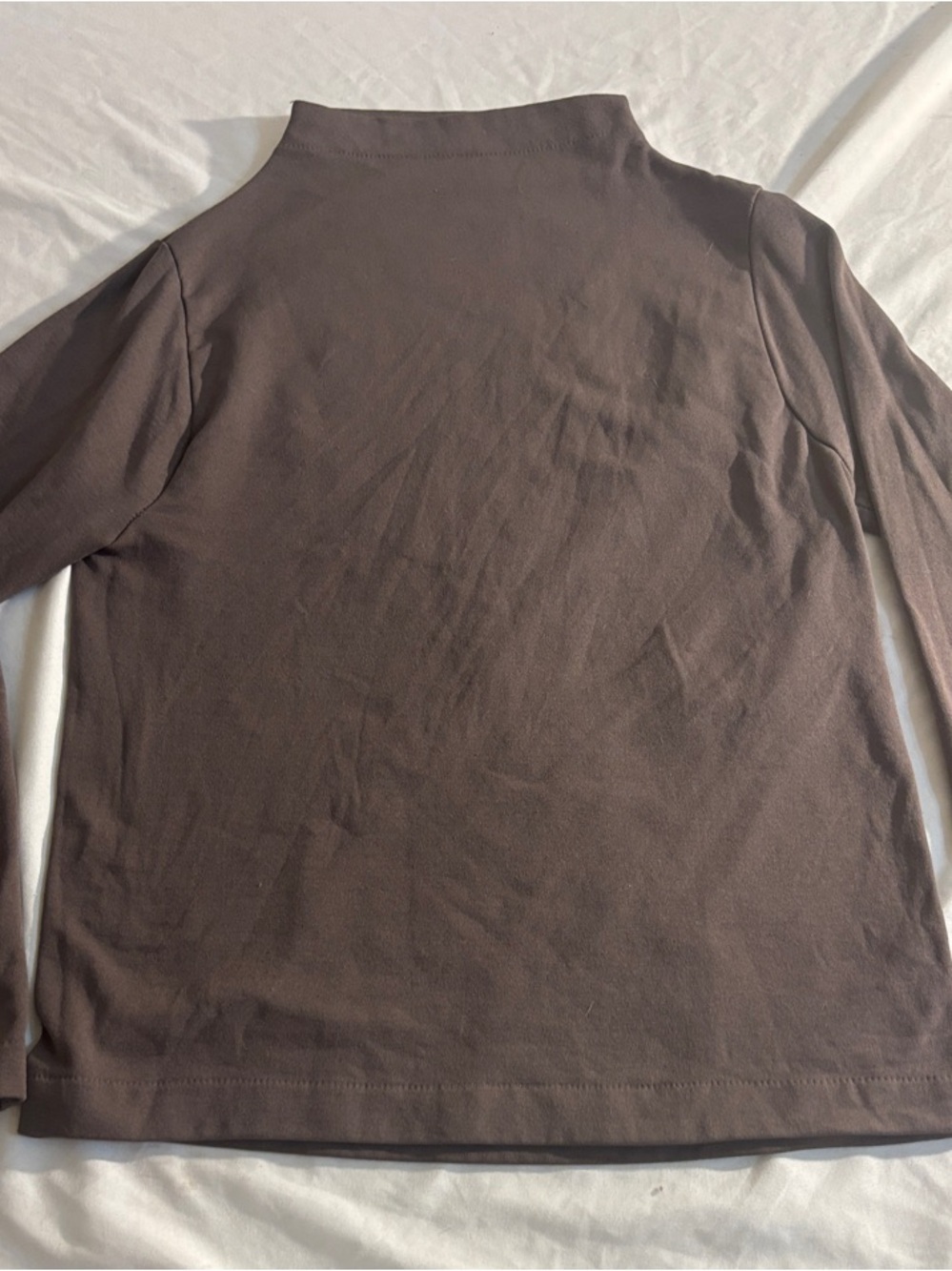 Long-Sleeve Mock Neck Brown base, slayer Sherlen, cold weather warm ski o